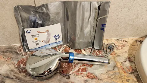 FLASH SALE: Blu Iconic Shower Head and Filter (2x, unused)