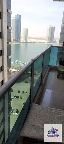 2 Bedroom Apartment for Rent in Al Taawun, Sharjah with Sea View, Central AC & Gas, Gym, Pool & Parking, Free AC, Super Deluxe Finishes