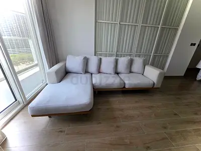 Looks good condition West elm Newport Feather filled sofa beige