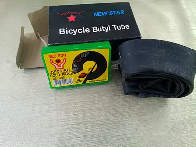 Bicycle Butyl Inner Tube with Patch Kit