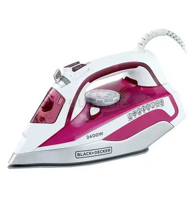 Lightweight Steam Iron - Pink/White, Good Working Condition