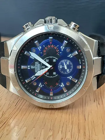 Festina men's chronograph watch - stainless steel, working