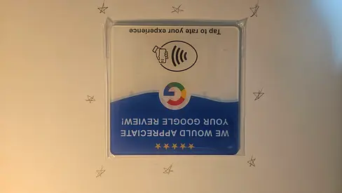 Google review NFC cards