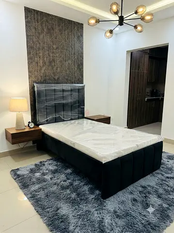 Black Single Bed With Mattress Medical