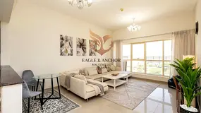 Furnished 1BR Apartment | Dana Tower JVC | City & Park Views