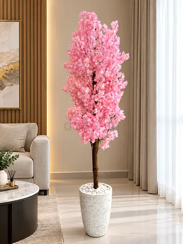 Artificial Pink Cherry Blossom Tree in Pot