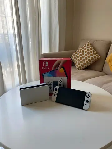 Nintendo Switch OLED White with Dock and Box
