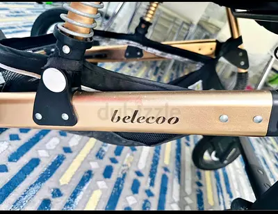 Belecoo baby stroller - sturdy frame with storage basket