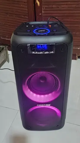 Geepas Portable Bluetooth Party Speaker with LED Lights - Never Used