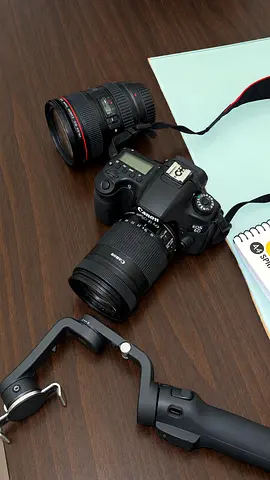 Canon EOS DSLR with Two Lenses and Gimbal — Good Condition