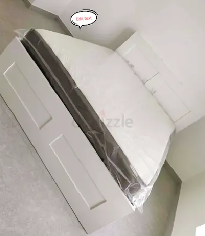 IKEA brimness king size bed with headboard+ 4 big storage drawers underneath with IKEA mattress
