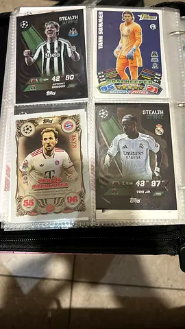 Collection of UEFA & Club Football Trading Cards i — 40+ Cards (used) mint condition except of 2