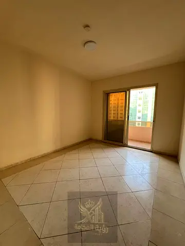 Cheapest and Most Spacious One Bedroom and Hall for Annual Rent in Al Qasimia Al Mahatta Behind Mashreq Bank with Balcony and Central AC