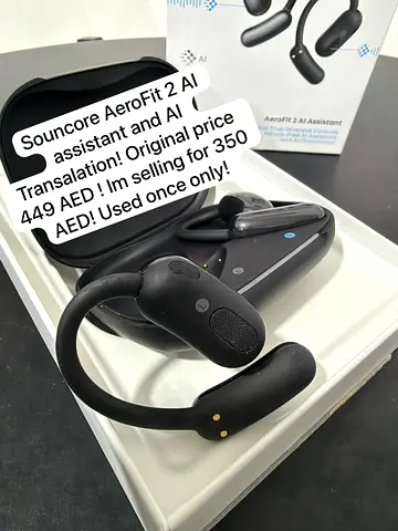 Souncore AeroFit 2 AI bone-conduction headphones - used once, like new