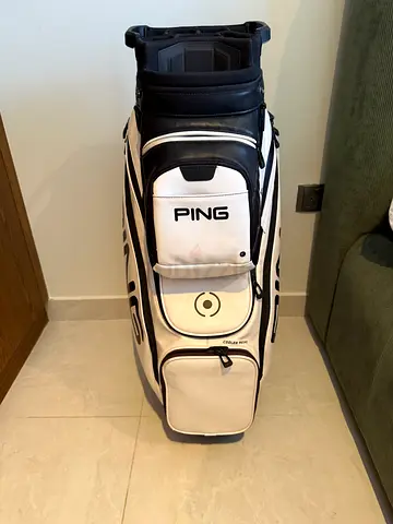 PING Stand/Cart Golf Bag - White/Black, Good Condition