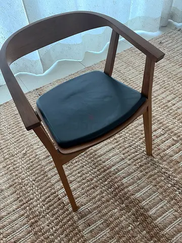 Ikea Stockholm dining Chairs with Padded Seat - Dark Finish