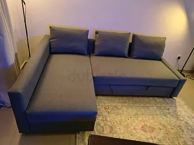 Ikea L Shape Sofa cum bed with big storage in L