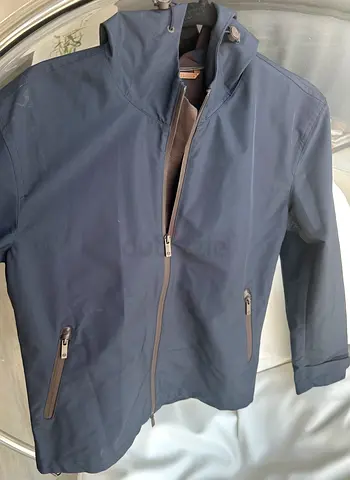 Men's navy lightweight hooded jacket, good condition