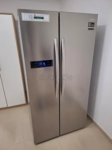 Media Latest Model Side-by-Side Fridge and Freezer Stainless Steel Body 90cm