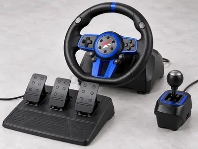 Suzuka F111 Racing Steering Wheel Controller (boxed) for Xbox/PC