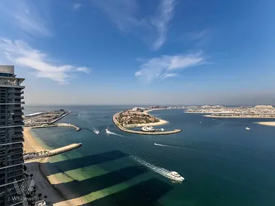 الطابق العلوي 4 غرف نوم | برج جراند بلو 2 | إطلالات كاملة على البحر والمارينا