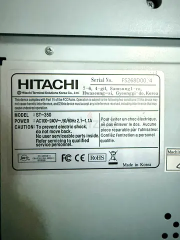 Hitachi Cash counting machine