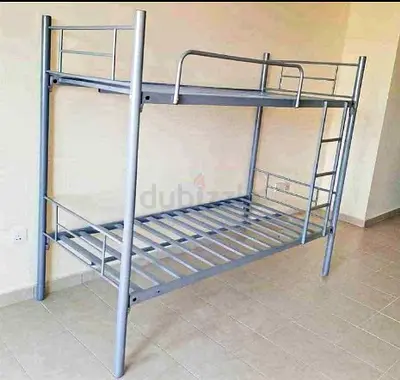 Metal Bunk Bed Frame - Silver, Good Condition