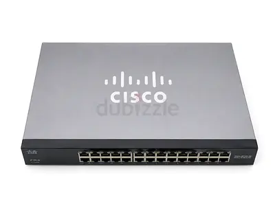 Cisco SF100-24 24-Port 10/100 Mbps Unmanaged Network Switch – Excellent Condition