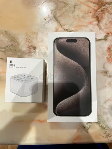 iPhone 15 Pro with 20W USB-C Apple Charger