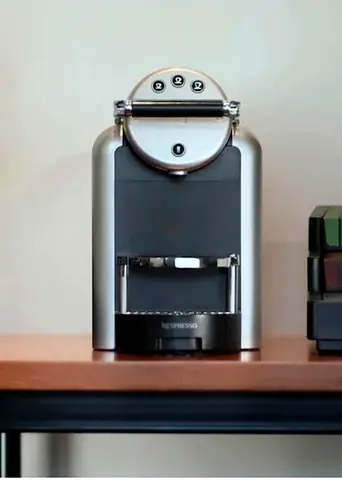 Professional Nespresso-Zenius Capsule Coffee Machine - Silver/Black