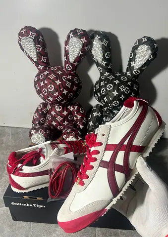 Onitsuka Tiger Mexico 66 white/burgundy shoes unsiex