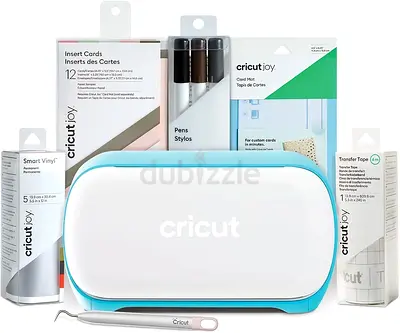 Cricut Joy Compact Smart Cutting Machine Starter Bundle, White,