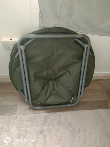 Foldable Green Camping/Fishing Stool with Padded Seat