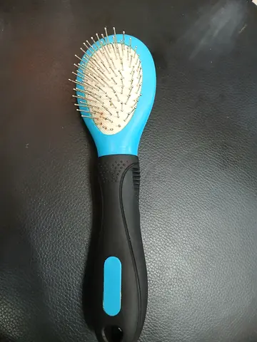 Used Dog Grooming Brush with Pin Bristles - Good Condition