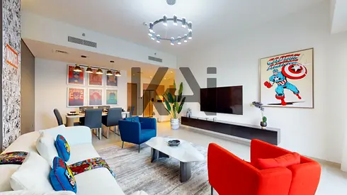 High Floor | Spacious 3BR | City & Fountain Views