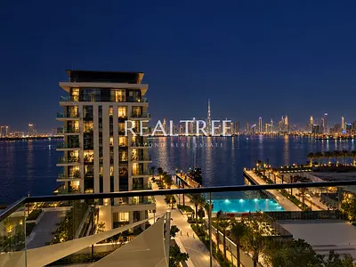 Brand New 3BR+ Maid | Water Front Living | Open Dubai Skyline View | Vacant