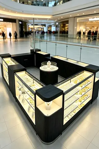 Luxury Mall Jewellery Kiosk + Free 3D Visuals | Jewels