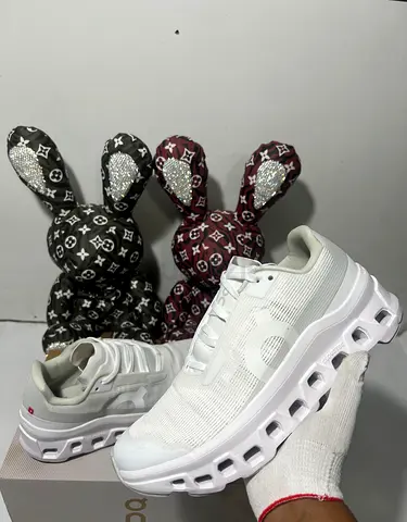 On Cloudmonster Void running white shoes unisex