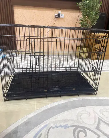 Large Foldable Pet Cage (Cats / Small Dogs) - Double Door + Removable Tray