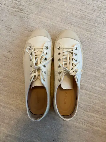 Suit Supply White low-top canvas sneakers, gently used