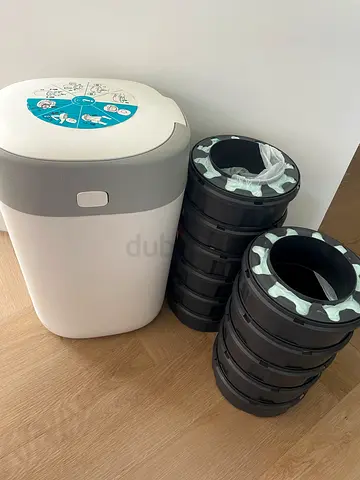 Diaper bin with 12 refills