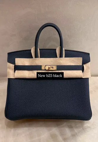 New Hermes Birkin 25 black GHW