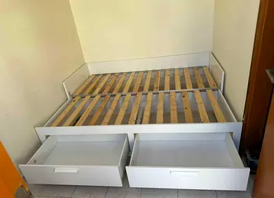 Ikea brimness day bed with 2 mattress and 2 drawers