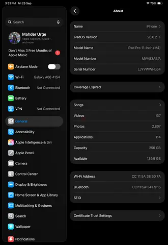 Ipad pro m4 11 inch
