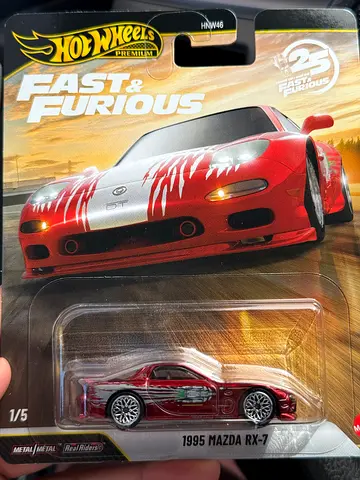 Hot Wheels Fast & Furious 1995 Mazda RX-7 diecast car (new in package) CHASE 🧀