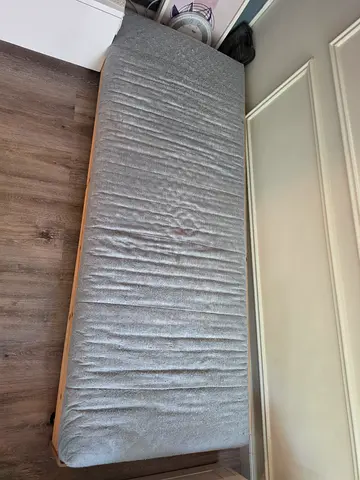 Ikea Utaker single grey daybed/mattress on wooden base - good condition