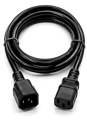 LONGWELL- IEC C13 to C14 Power Extension Cable (Computer PSU / Monitor Power)