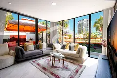 3BR Duplex | Garden Terrace & Glass Lounge | Jaddaf