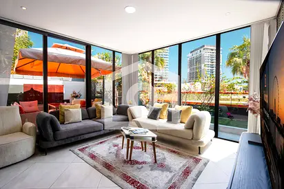 3BR Duplex | Garden Terrace & Glass Lounge | Jaddaf