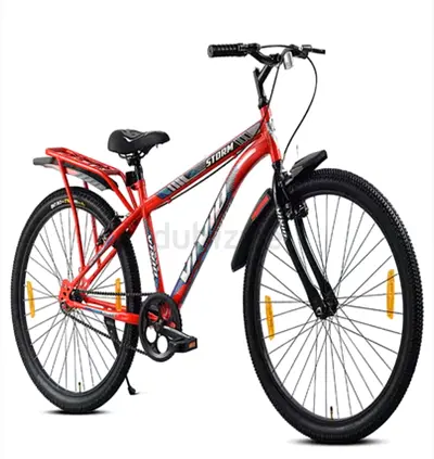 Vivid Storm Red 26" Mountain/City Bike with Carrier